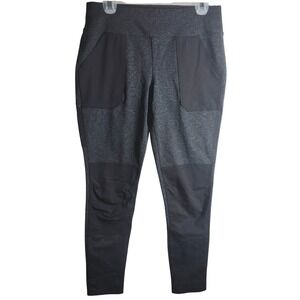 Carhartt Force Fitted Work Leggings Dark Gray Black Patch Pockets Women's M 8 10